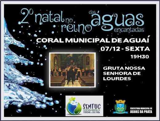 CORAL DE AGUAÍ SE APRESENTA NA GRUTA N.S. DE LOURDES