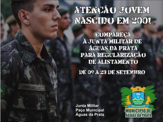 JOVENS PRATENSES NASCIDOS EM 2001 DEVEM SE REGULARIZAR