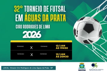 32º TORNEIO DE FUTSAL  CIRO RORIGUES DE LIMA - JOGOS PROGRAMADOS PARA SEGUNDA (12)