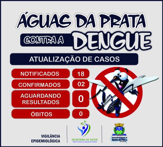 DENGUE: MAIS UM CASO NOTIFICADO EM ÁGUAS DA PRATA