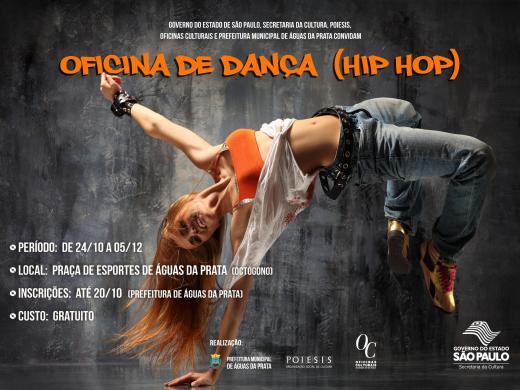 INSCRIÇÕES PARA AULAS DE HIP HOP JÁ ESTÃO ABERTAS NA PREFEITURA