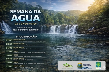 ÁGUAS DA PRATA CELEBRA A SEMANA DA ÁGUA COM PROGRAMAÇÃO ESPECIAL
