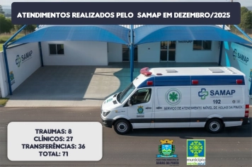 SAMAP PROMOVE 71 ATENDIMENTOS EM DEZEMBRO