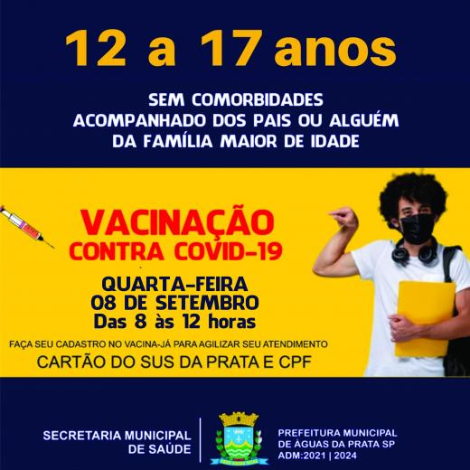 Vacinação acima de 12 anos
