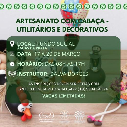 ATENÇÃO: ABERTAS AS INSCRIÇÕES PARA O CURSO DE ARTE EM CABAÇAS