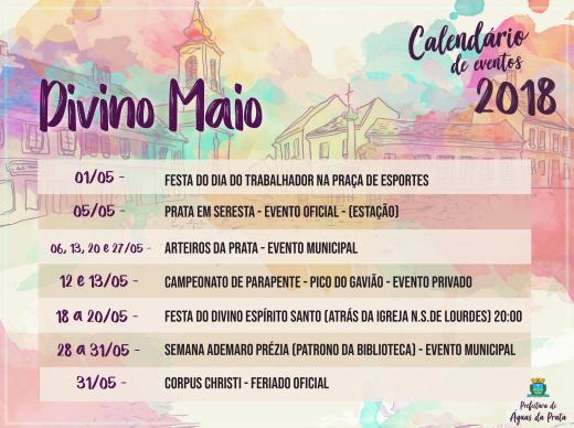 SECRETARIA DE TURISMO E CULTURA DIVULGA CALENDÁRIO DE EVENTOS