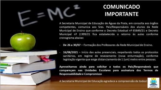 VOLTA AS AULAS