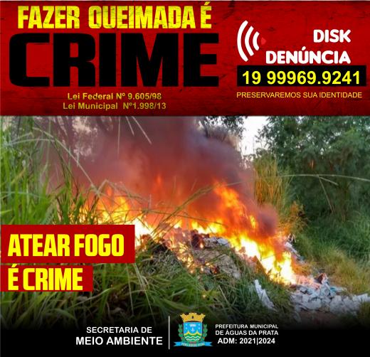 CAMPANHA : FAZER QUEIMADAS É CRIME