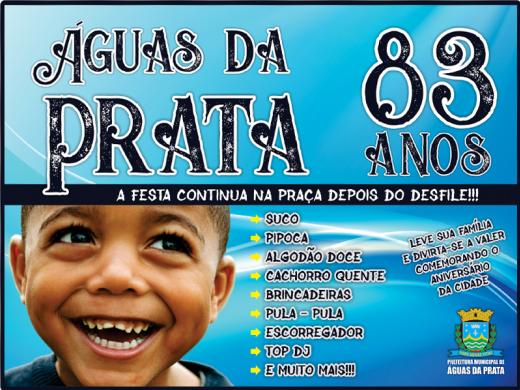 A FESTA DO ANIVERSÁRIO DE ÁGUAS DA PRATA VAI COMEÇAR...
