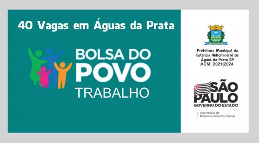 Prefeitura de Águas da Prata oferece 40 vagas para projeto Bolsa-Trabalho do Governo de SP