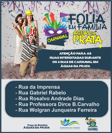 REALIZAÇÃO DO CARNAVAL DEVE INTERDITAR CINCO RUAS NOS PRÓXIMOS DIAS