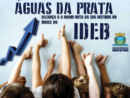 ÁGUAS DA PRATA DÁ UM SALTO NO IDEB E ULTRAPASSA A META DE 2019