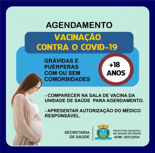 AGENDAMENTO DE GRAVIDAS PARA VACINAÇÃO