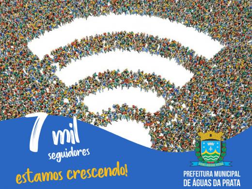 FANPAGE DA PREFEITURA DE ÁGUAS DA PRATA JÁ TEM SETE MIL MEMBROS