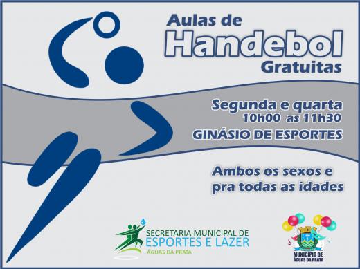 PREFEITURA OFERECE AULAS DE HANDEBOL NO GINÁSIO DE ESPORTES