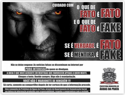 PREFEITURA PARTICIPA DE CAMPANHA CONTRA AS FAKE NEWS