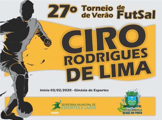 TORNEIO DE FUTSAL ‘CIRO RODRIGUES DE LIMA’ COMEÇA NESTA SEGUNDA
