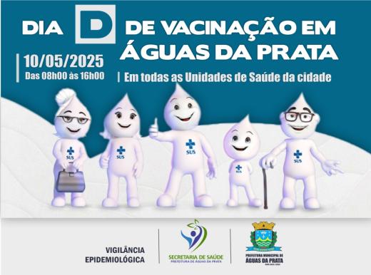 10 DE MAIO É O DIA D DE VACINAÇÃO CONTRA A GRIPE EM ÁGUAS DA PRATA