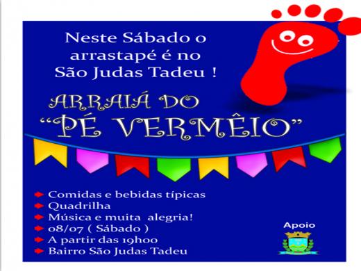 NESTE SÁBADO O ARRASTAPÉ É NO BAIRRO SÃO JUDAS TADEU