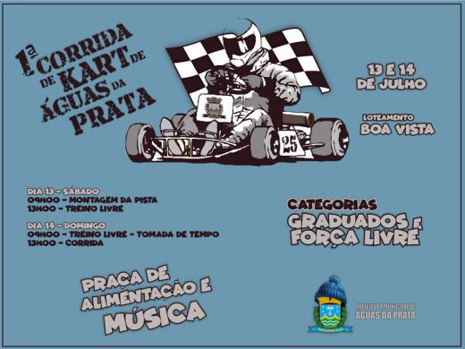 VEM AÍ A PRIMEIRA CORRIDA DE KART DE ÁGUAS DA PRATA NO LOTEAMENTO BOA VISTA
