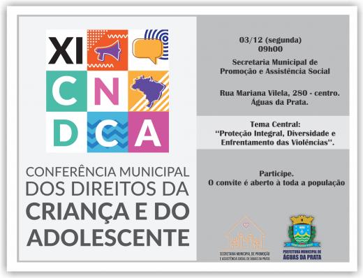 CONFERÊNCIA MUNICIPAL DOS DIREITOS DA CRIANÇA E DO ADOLESCENTE