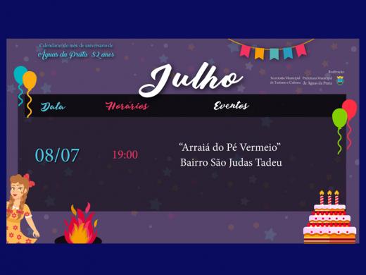 E SEGUE A PROGRAMAÇÃO DO MÊS DE ANIVERSÁRIO DA CIDADE