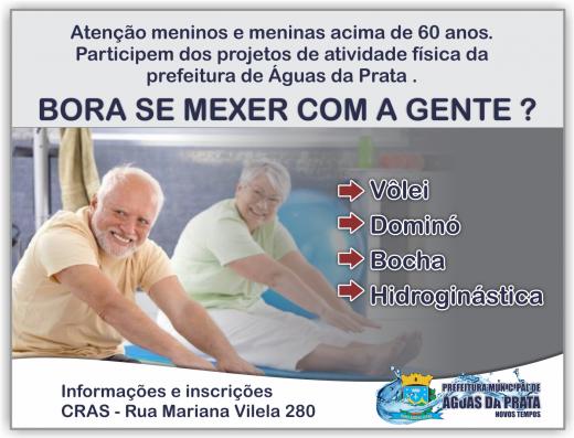 PREFEITURA “CONVOCA ATLETAS DA TERCEIRA IDADE” PARA ATIVIDADES FÍSICAS