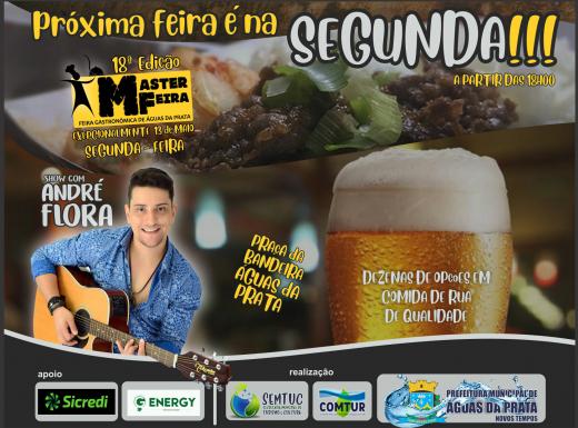 MASTER FEIRA ACONTECE NESTA SEGUNDA, DIA 13, EM ÁGUAS DA PRATA