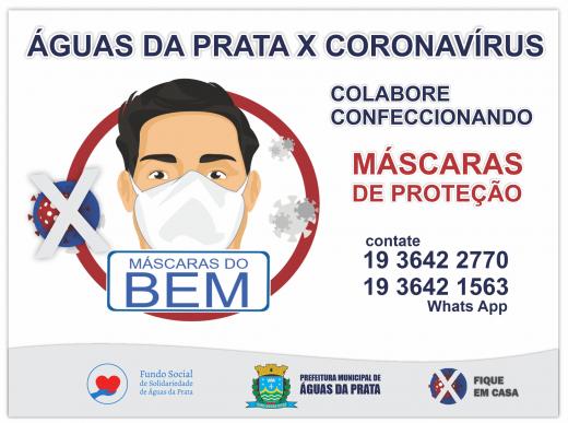 FUNDO SOCIAL FAZ CAMPANHA PARA CONFECÇÃO DE MÁSCARAS