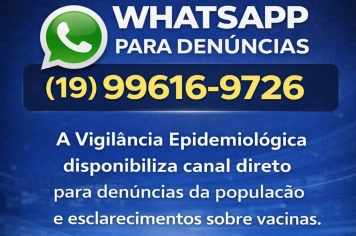 VIGILÂNCIA EPIDEMIOLÓGICA DISPONIBILIZA CANAL PARA DENÚNCIAS E ESCLARECIMENTO SOBRE VACINAS