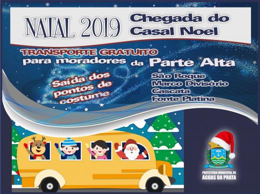 PREFEITURA DISPONIBILIZA TRANSPORTE GRATUITO CHEGADA DO CASAL NOEL