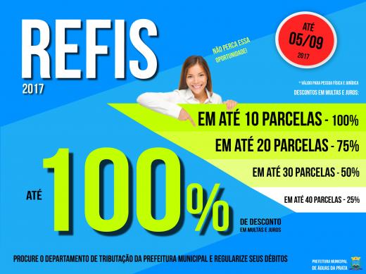 PREFEITURA ABRE O REFIS 2017 PARA NEGOCIAÇÃO DE DÍVIDAS