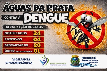 DENGUE: ÁGUAS DA PRATA REGISTRA MAIS UM CASO GRAVE