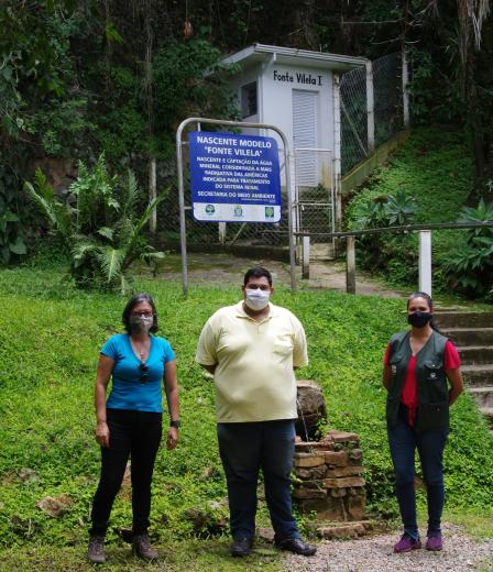 Secretaria do Meio Ambiente visita as nascentes das fontes do Parque Estadual Águas da Prata.