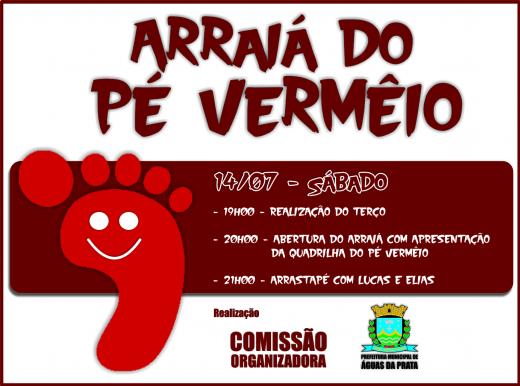 ÁGUAS DA PRATA EM FESTA: VEM AÍ O ARRAIÁ DO PÉ VERMÊIO