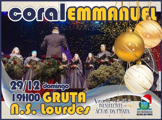 CORAL EMMANUEL PROMETE ENCANTAR O PÚBLICO MAIS UMA VEZ NA GRUTA