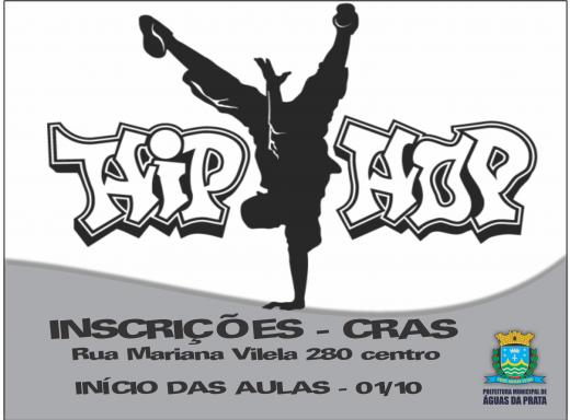 CRAS DE ÁGUAS DA PRATA ABRE INSCRIÇÕES PARA AULAS DE HIP HOP