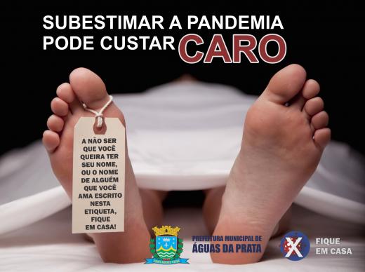 COMUNICADO IMPORTANTE: NÃO SUBESTIME O PODER MORTAL DO CORNAVÍRUS