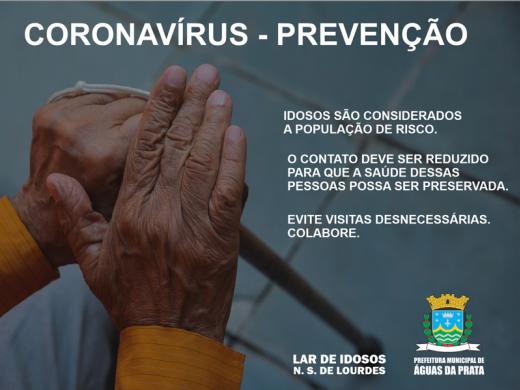 CORONAVÍRUS: VISITAS A IDOSOS DO LAR N. S. DE LOURDES SEJAM EVITADAS