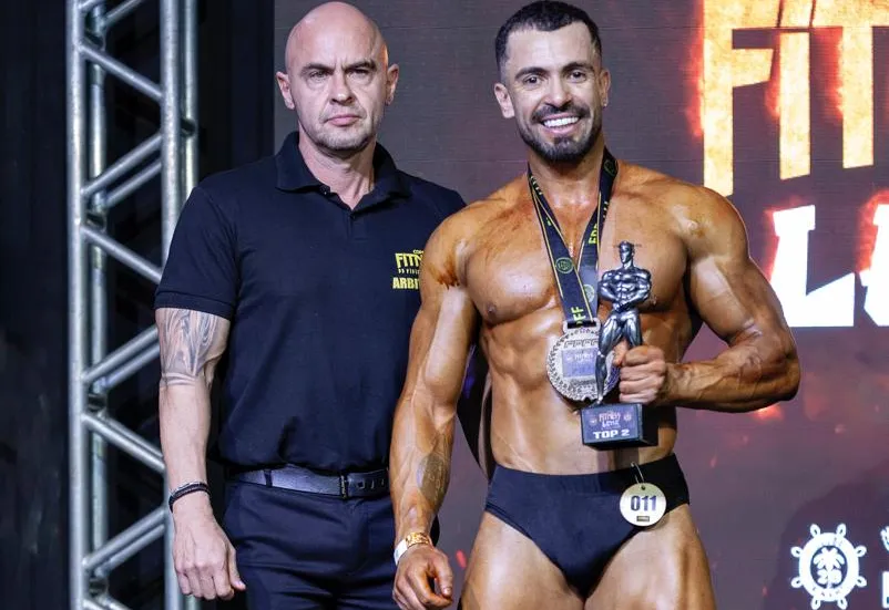 FISICULTURISTA PRATENSE É DESTAQUE EM COMPETIÇÃO REGIONAL COM APOIO DA PREFEITURA