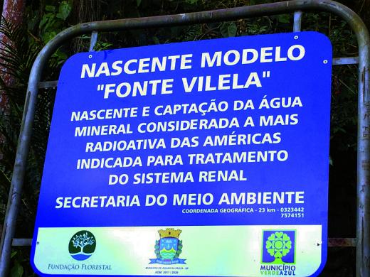 FONTE VILELA É CONSIDERADA NASCENTE MODELO MUNICIPAL