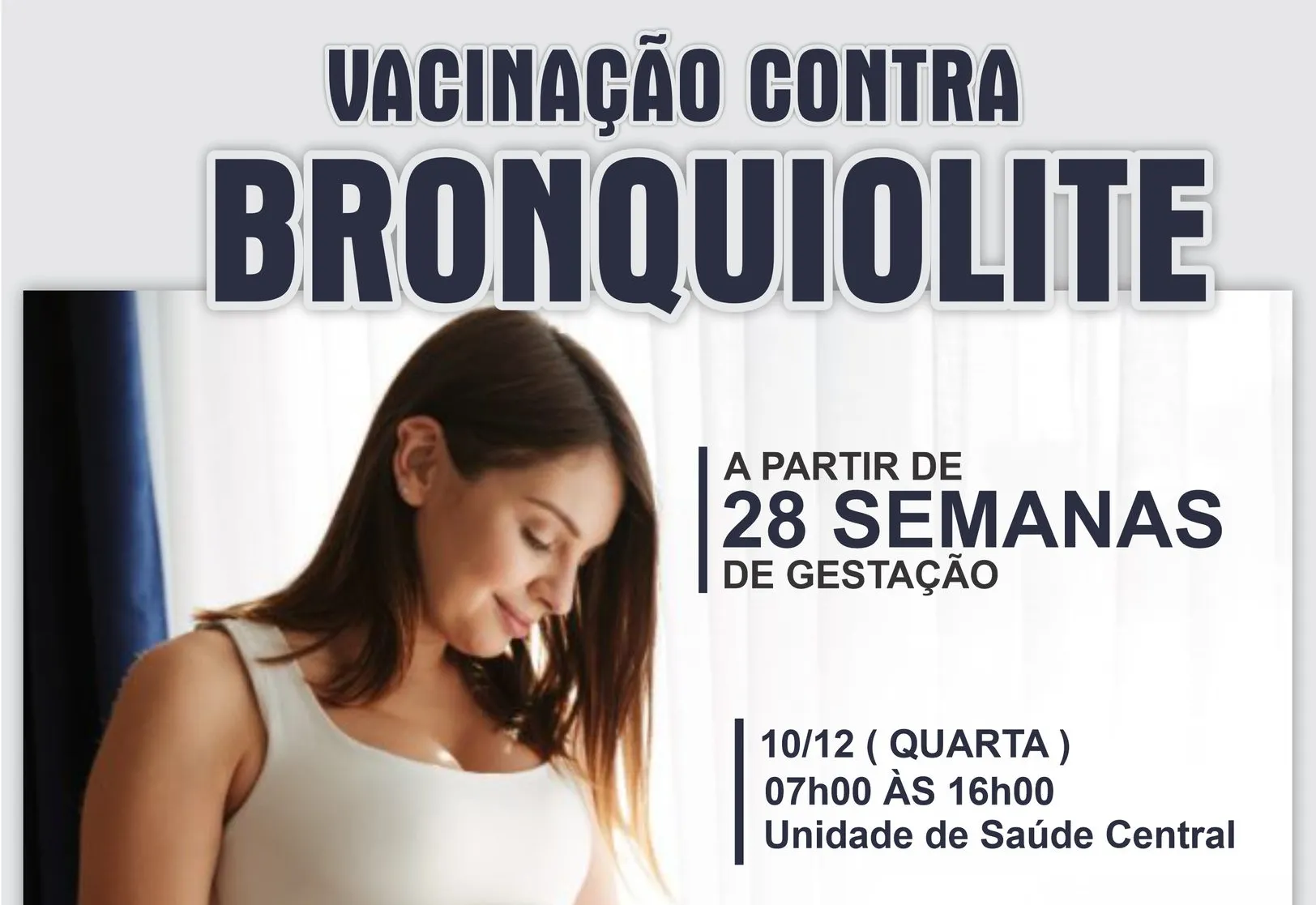 ÁGUAS DA PRATA INICIA VACINAÇÃO CONTRA A BRONQUIOLITE PARA GESTANTES