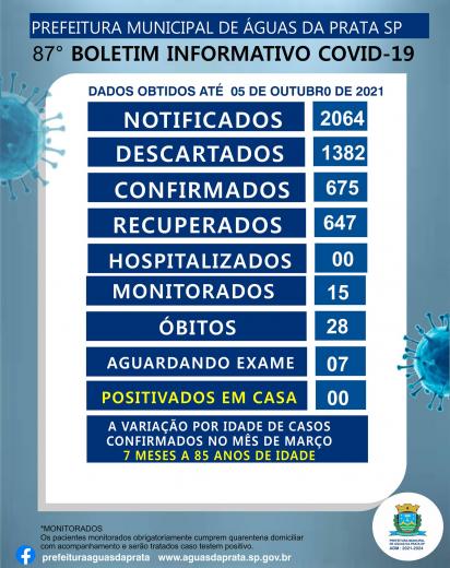 BOLETIM 87 COVID 19