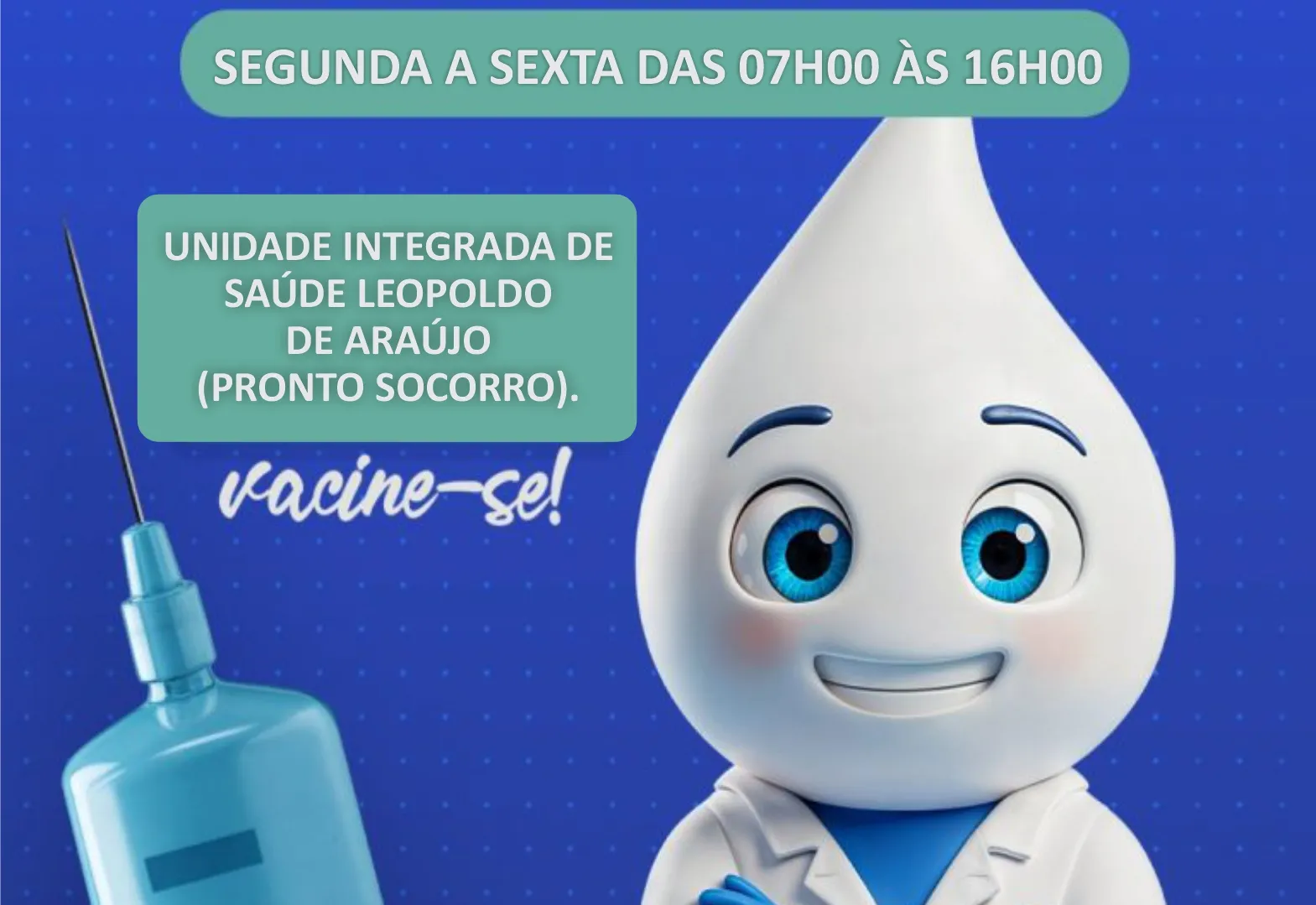VACINAÇÃO CONTRA A GRIPE É LIBERADA PARA TODAS AS IDADES EM ÁGUAS DA PRATA