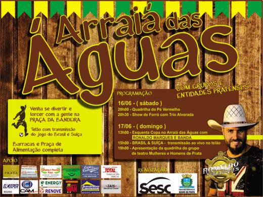 ÁGUAS DA PRATA JUNTA FESTA JUNINA E COPA DO MUNDO NA PRAÇA