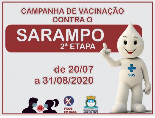 FASE 2 DA CAMPANHA DE VACINAÇÃO CONTRA O SARAMPO COMEÇA DIA 20