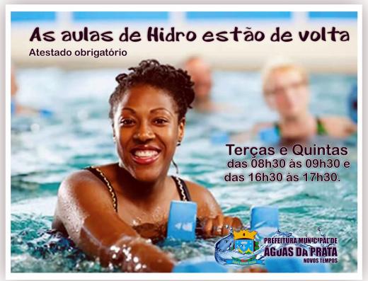 ATENÇÃO: HIDROGINÁSTICA ESTÁ DE VOLTA NA PISCINA DO CAMPO