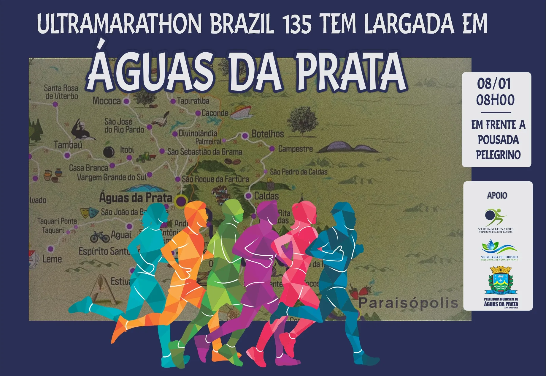 ULTRAMARATHON BRAZIL 135 TEM LARGADA EM ÁGUAS DA PRATA COM ATLETAS DE 15 PAÍSES