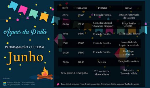 Veja atrações dos eventos de junho e julho