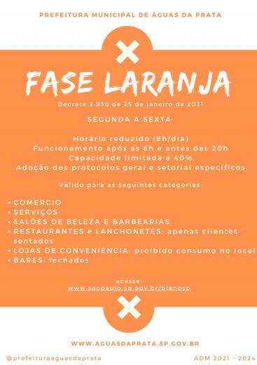 Fases Laranja e Vermelha.